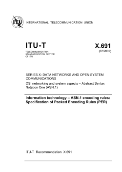 Information technology &ndash; ASN.1 encoding rules