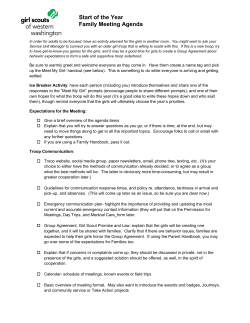 Start of the Year Family Meeting Agenda