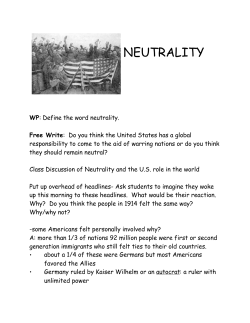 neutrality - TeacherLINK