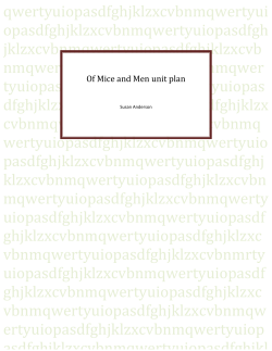 Of Mice and Men - English Unit Plans