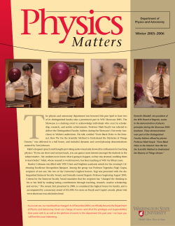 2005 - WSU Physics - Washington State University