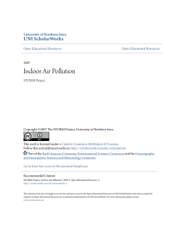 Indoor Air Pollution - UNI ScholarWorks
