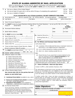 state of alaska absentee by mail application