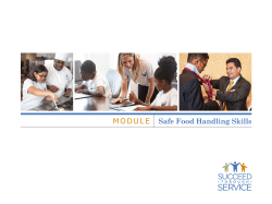 MODULE Safe Food Handling Skills - The Ritz