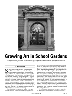 Growing Art in School Gardens