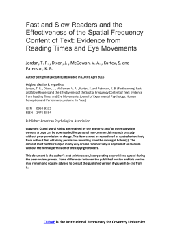 Fast and Slow Readers Sentences FINAL