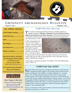 gab-sept2015 - The Fort Daniel Foundation