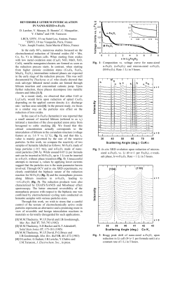 REVERSIBLE LITHIUM INTERCALATION IN NANO-SIZED a a