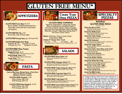 Gluten-Free Menu! - Lamppost Pizza Reno