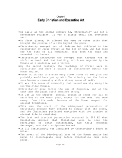 Early Christian and Byzantine Art