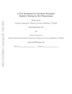 A New Mechanism for Chondrule Formation: Radiative Heating by