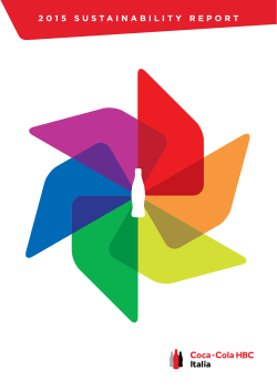 2015 SuStainability RepoRt - Coca