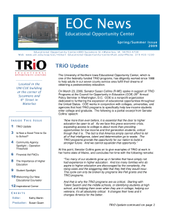 EOC News - Educational Opportunity Programs / Special