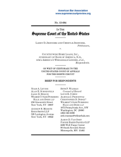 13-684 Brief for Respondents, Countrywide Home Loans, et. al.