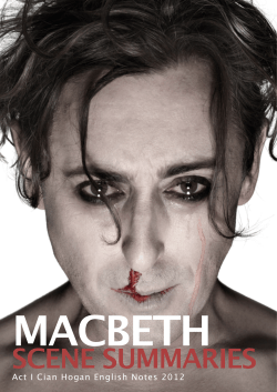 Macbeth Scene Summary Act 1