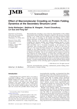 Effect of Macromolecular Crowding on Protein Folding Dynamics at