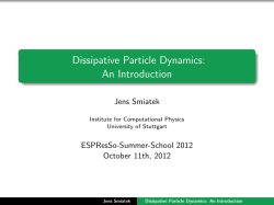 Dissipative Particle Dynamics: An Introduction