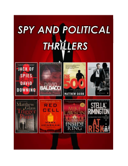 Spy and Political Thrillers