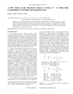 A DFT Study of the Reactivity Indexes of Ionic [4 + 2
