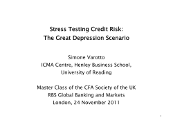 Stress Testing Credit Risk: The Great Depression Scenario