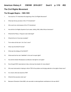 American History II CW/HW 2016-2017 Goal 8 p. 1/10