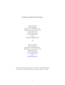 Feminism and Rational Choice Theory
