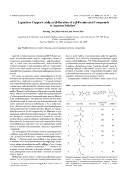 Ligandless Copper-Catalyzed &beta;-Boration of &alpha;,&beta;