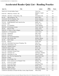 AR Book List