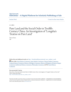 Pure Land and the Social Order in Twelfth-Century China