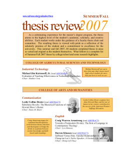 thesis review - Fresno State