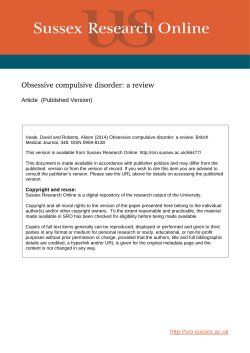 Obsessive-compulsive disorder