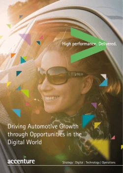 Driving Automotive Growth through Opportunities in the