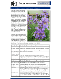 March/April 2014 - Lincoln Memorial University