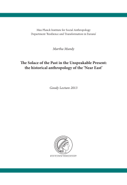 the historical anthropology of the `Near East`