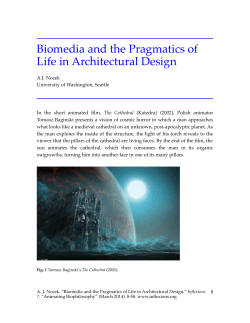 Biomedia and the Pragmatics of Life in Architectural