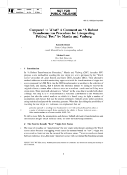 A Robust Transformation Procedure for Interpreting Political