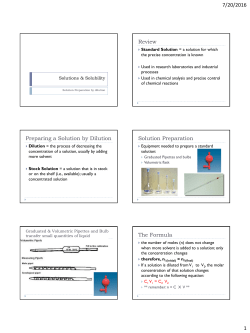 8.7 solution preparation by dilution