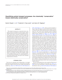 Quantifying solute transport processes: Are chemically “conservative