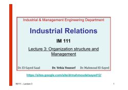 IM111_Lec-3 Management and Organization Structure