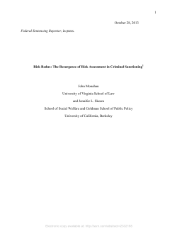 Published Version - Goldman School of Public Policy