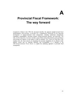 Annexures - National Treasury