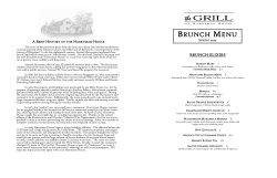 Print Menu - The Grill at Harryman House