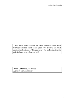 The Study - The Luftwaffe, 1933-45