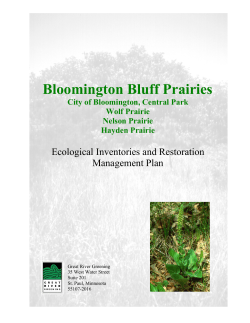 Bloomington Bluff Prairies