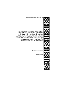 Farmers` responses to soil fertility decline in banana