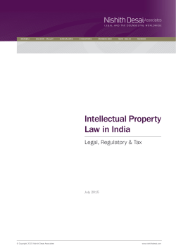 Intellectual Property Law in India