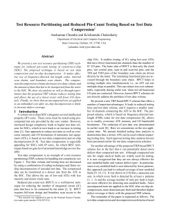 Test Resource Partitioning and Reduced Pin