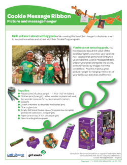 Cookie Message Ribbon - Little Brownie Bakers