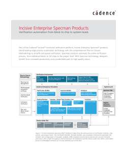 Incisive Enterprise Specman Products