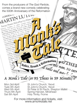 A Monk`s Tale Flyer